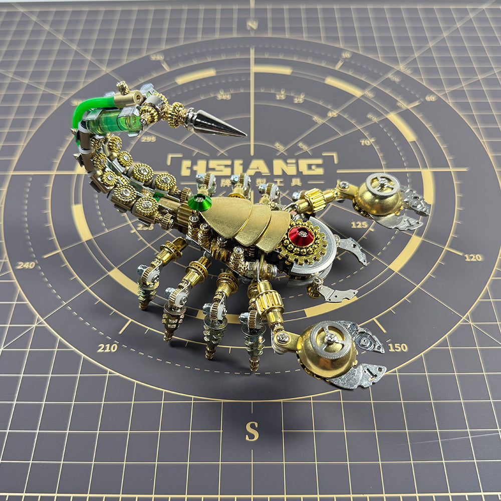 Steampunk Mechanical Scorpion Precision Metal Assembly Model