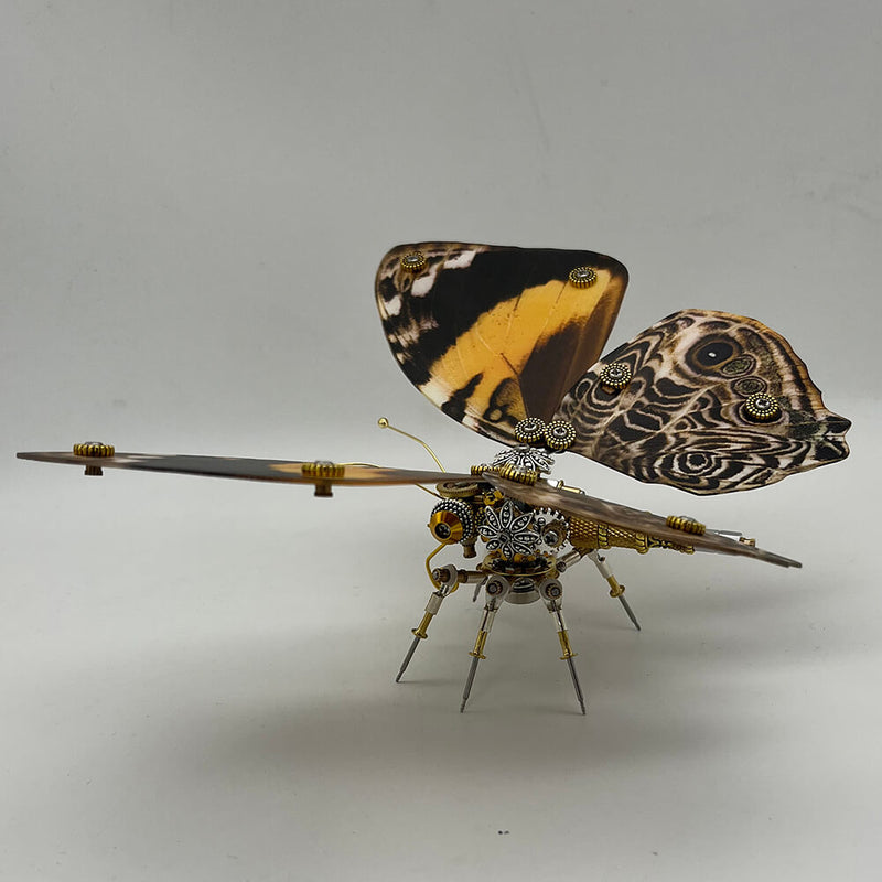 Laad de afbeelding in galerijviewer, Steampunk butterfly Delias mysis 200PCS 3D metal puzzle model kit
