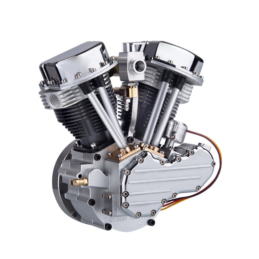 Laden Sie das Bild in Galerie -Viewer, {CISON FG-VT9 9cc V2 Motorcycle RC Engine Model Kit

