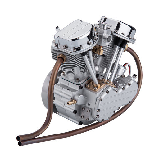 Laden Sie das Bild in Galerie -Viewer, {CISON FG-VT9 9cc V2 Motorcycle RC Engine Model Kit
