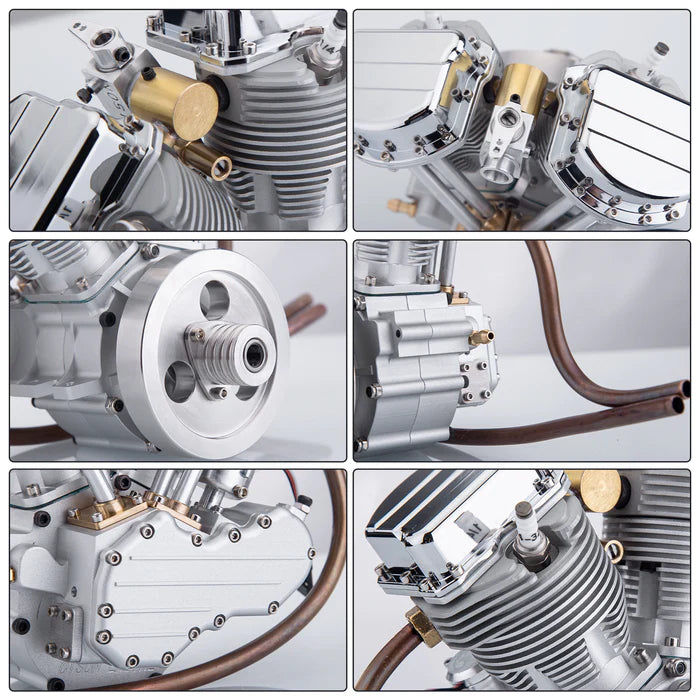Laad de afbeelding in galerijviewer, CISON FG-VT9 9cc V2 Motorcycle RC Engine Model Kit
