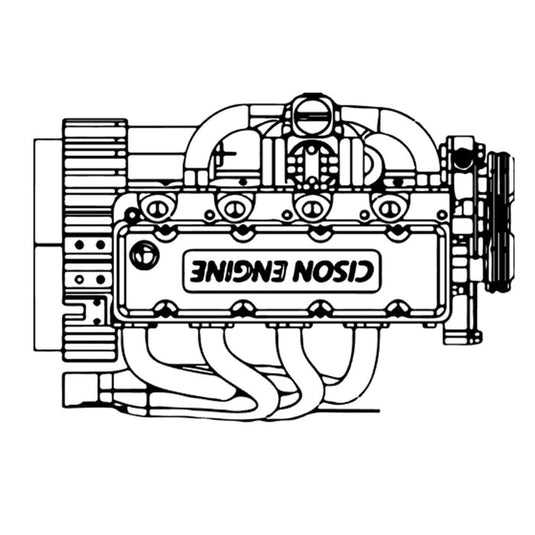 CISON L4-175 4-cylinder 4-stroke 8000 rpm gasoline engine model kit