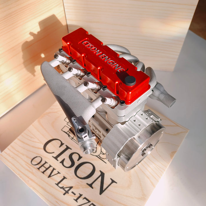 Laad de afbeelding in galerijviewer, CISON L4-175 4-cylinder 4-stroke 8000 rpm gasoline engine model kit
