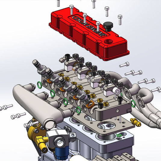 CISON L4-175 4-cylinder 4-stroke 8000 rpm gasoline engine model kit