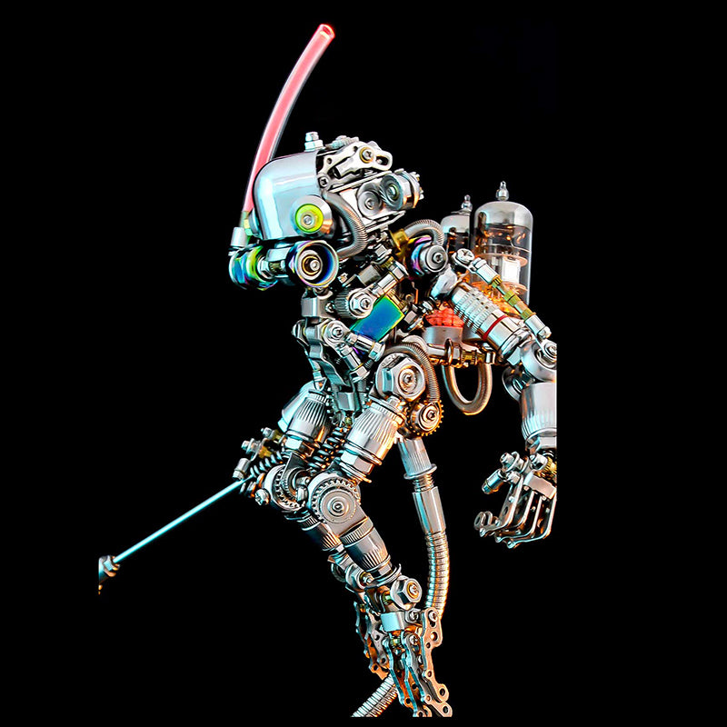Load image into Gallery viewer, Cyberpunk Diving Ape 3D Metal Puzzle Model Kit with Base
