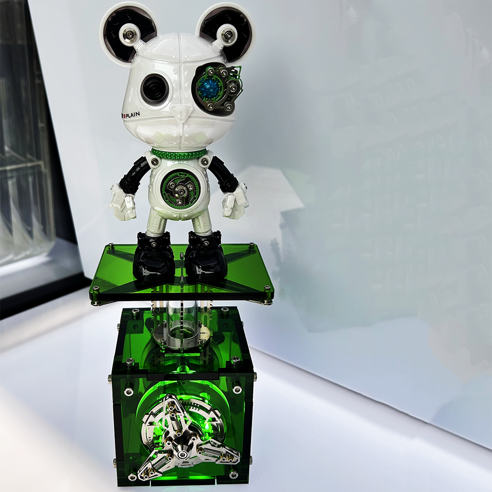 Cyberpunk Mecha Bear 3D Metal Assembly Model Kit