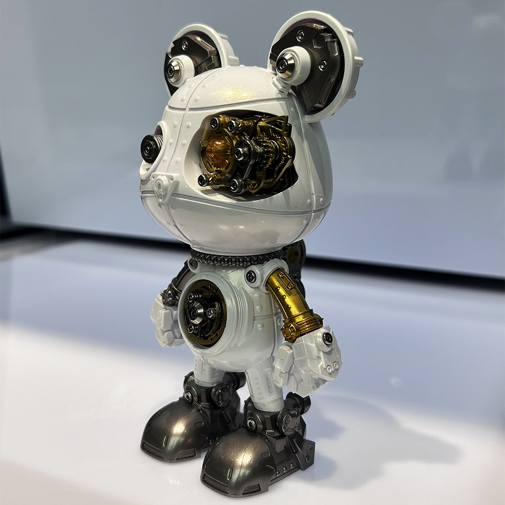 Cyberpunk Mecha Bear 3D Metal Assembly Model Kit