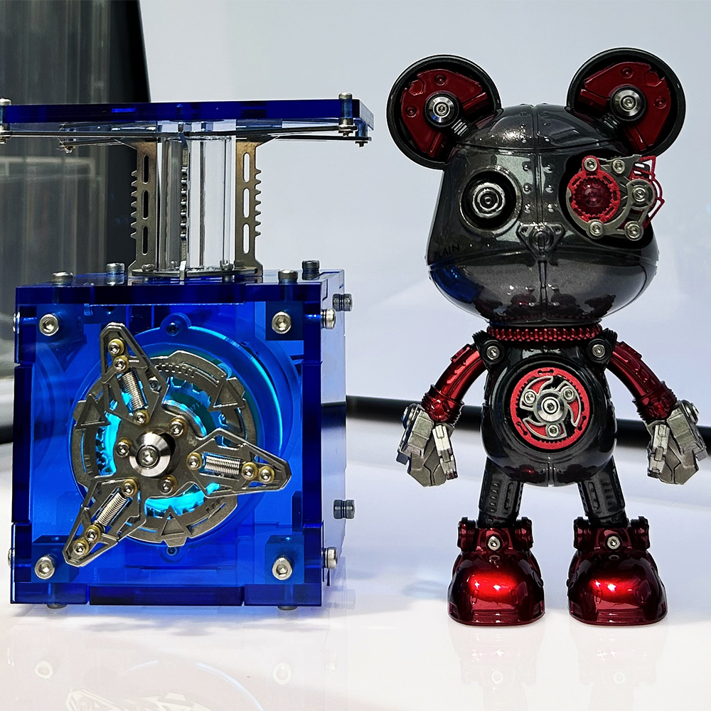 Cyberpunk Mecha Bear 3D Metal Assembly Model Kit