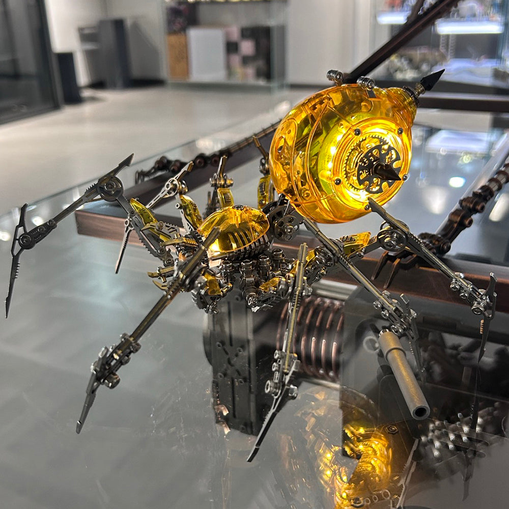 Cyberpunk Mechanical Mecha Battle Spider 3D Model Kit for Adults