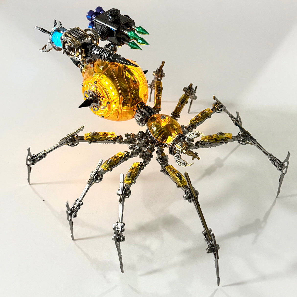 Cyberpunk Mechanical Mecha Battle Spider 3D Model Kit for Adults