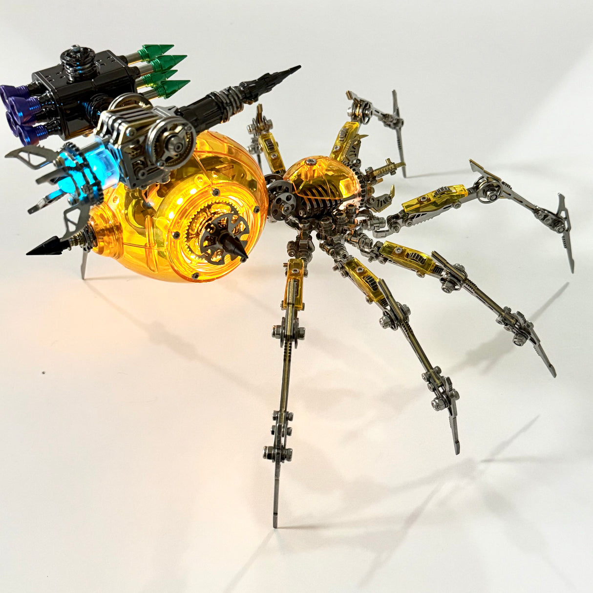 Cyberpunk Mechanical Mecha Battle Spider 3D Model Kit for Adults