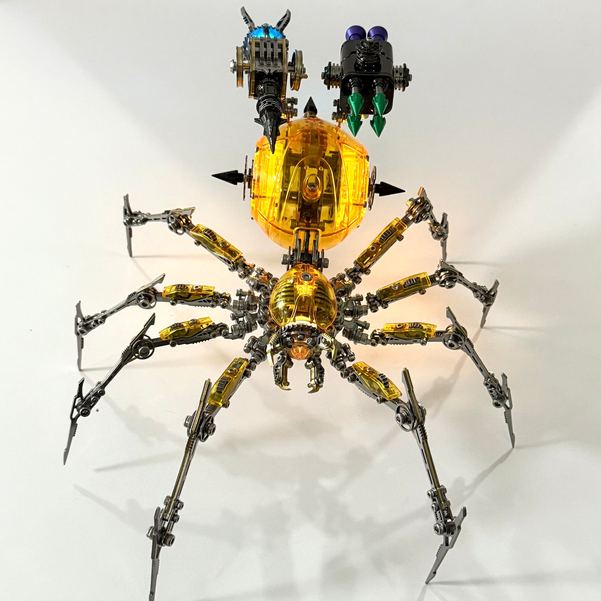 Cyberpunk Mechanical Mecha Battle Spider 3D Model Kit for Adults