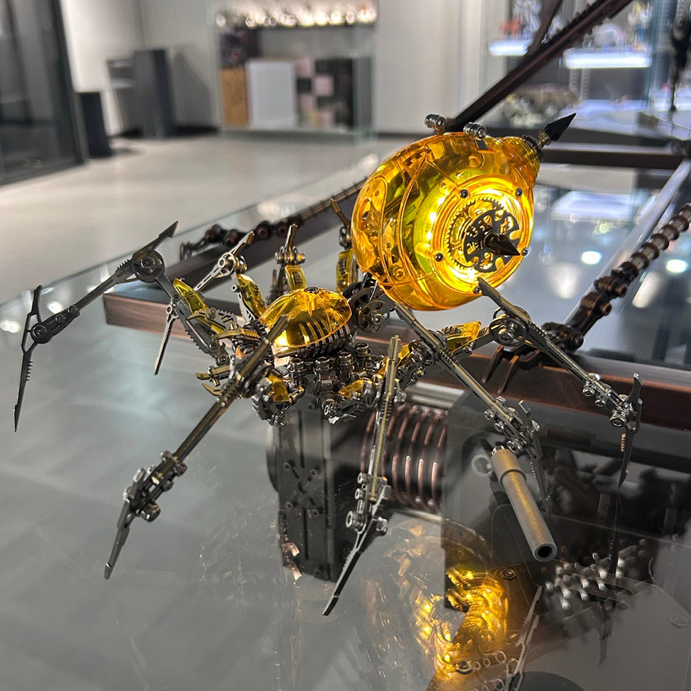 Cyberpunk Mechanical Mecha Battle Spider 3D Model Kit for Adults