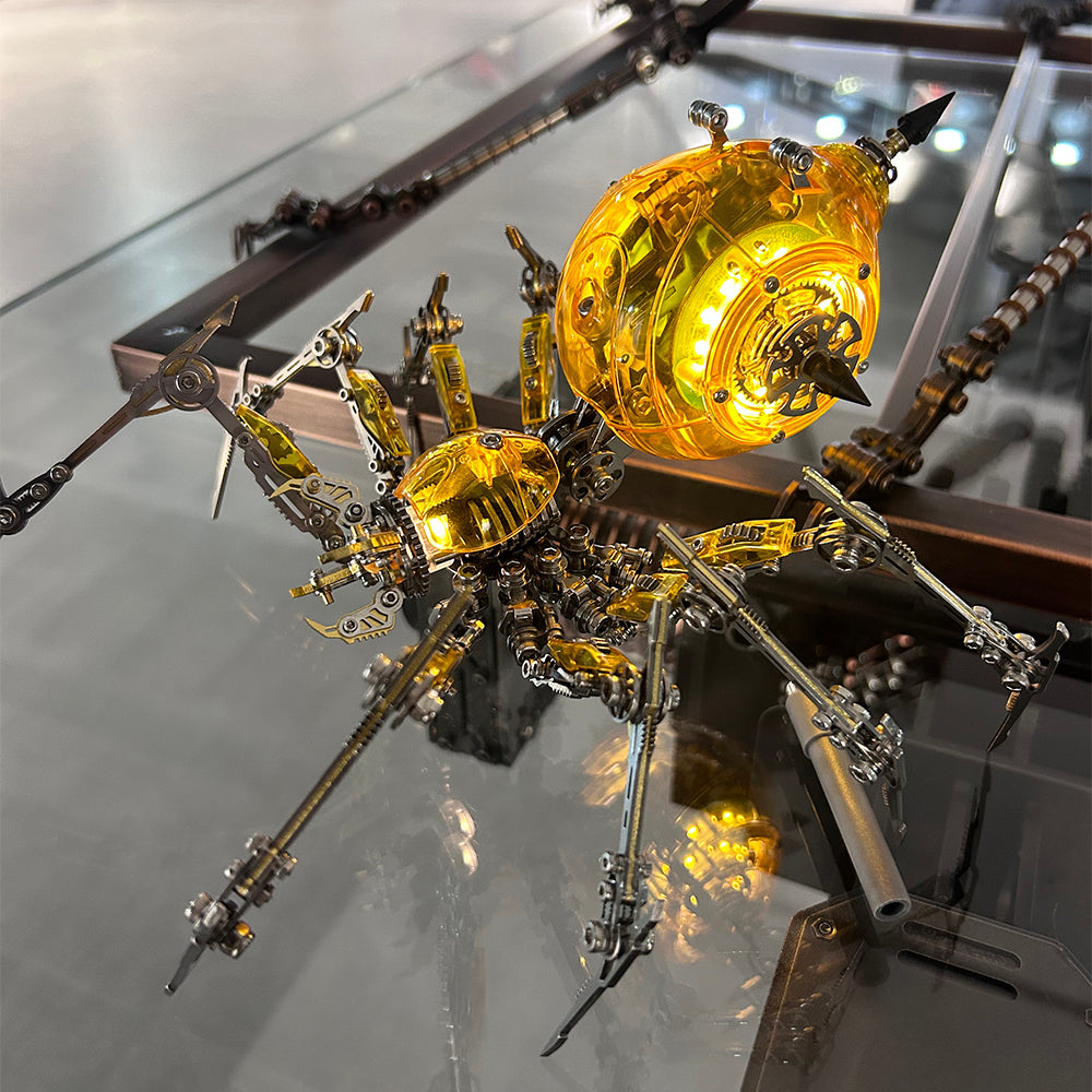 Cyberpunk Mechanical Mecha Battle Spider 3D Model Kit for Adults