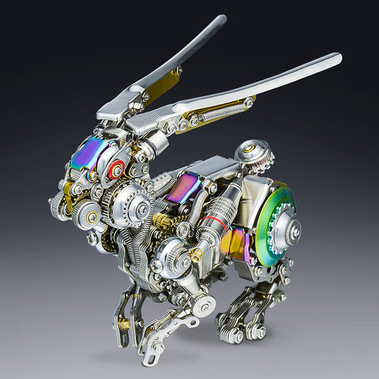 Cyberpunk Mechanical Rabbit 3D Metal Puzzle Model Kit