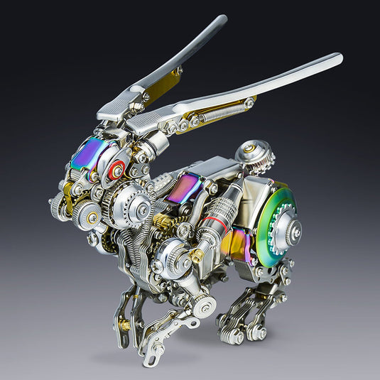 Cyberpunk Mechanical Rabbit 3D Metal Puzzle Model Kit – metalkitor