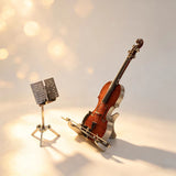 DIY 3D Metal Violin Model Kit Elegant Miniature Violin Puzzle