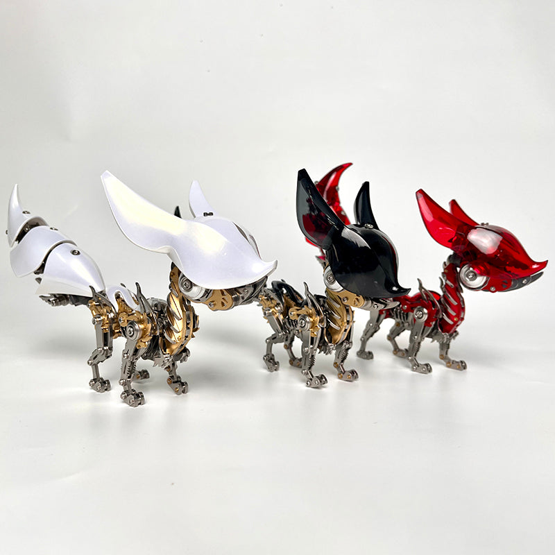 DIY Mechanical Fox Metal Puzzle Model Kit Adjustable Animal Series