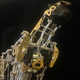 Hunting Dynamic Mechanical Leopard 3D Metal Model Kit for Adults