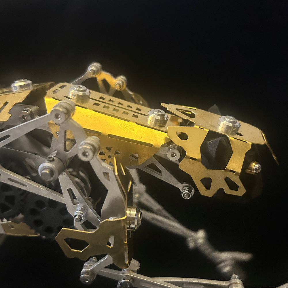 Hunting Dynamic Mechanical Leopard 3D Metal Model Kit for Adults