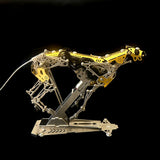 Hunting Dynamic Mechanical Leopard 3D Metal Model Kit for Adults