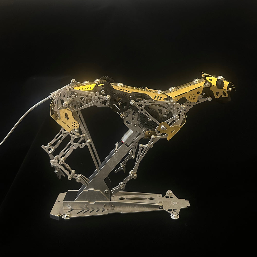 Hunting Dynamic Mechanical Leopard 3D Metal Model Kit for Adults