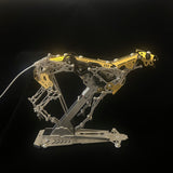 Hunting Dynamic Mechanical Leopard 3D Metal Model Kit for Adults