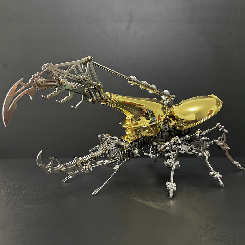 Laad de afbeelding in galerijviewer, Large beetle Dynastes DIY metal puzzle model kit insect series
