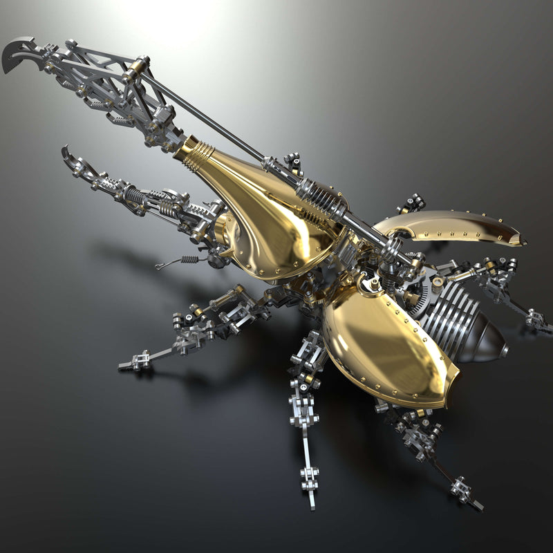 Laad de afbeelding in galerijviewer, Large beetle Dynastes DIY metal puzzle model kit insect series
