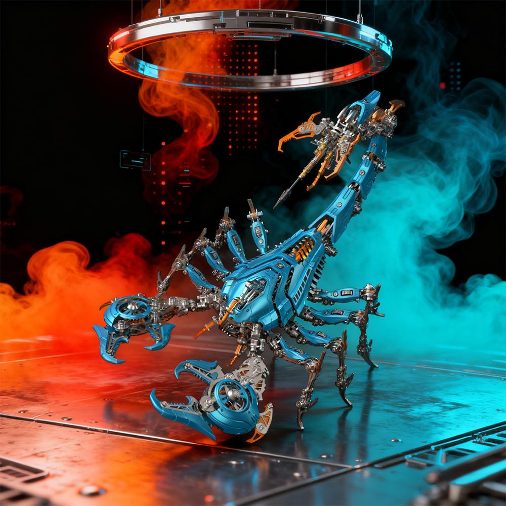 Large Mechanical War Scorpion King Model building kit for Adults