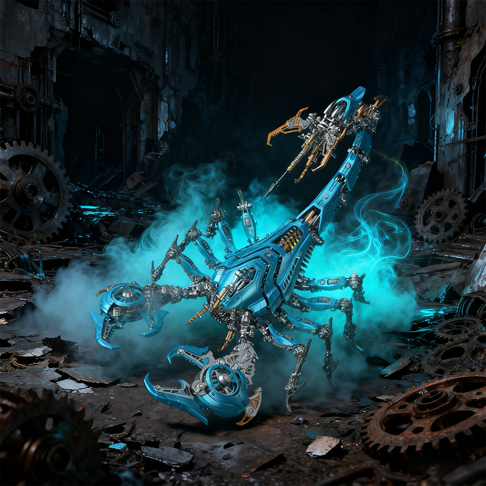 Large Mechanical War Scorpion King Model building kit for Adults