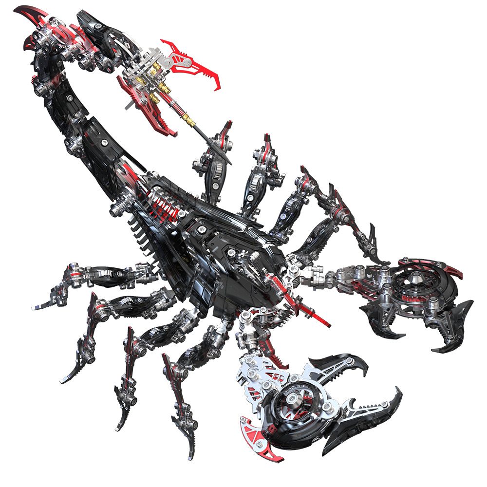 Large Mechanical War Scorpion King Model building kit for Adults
