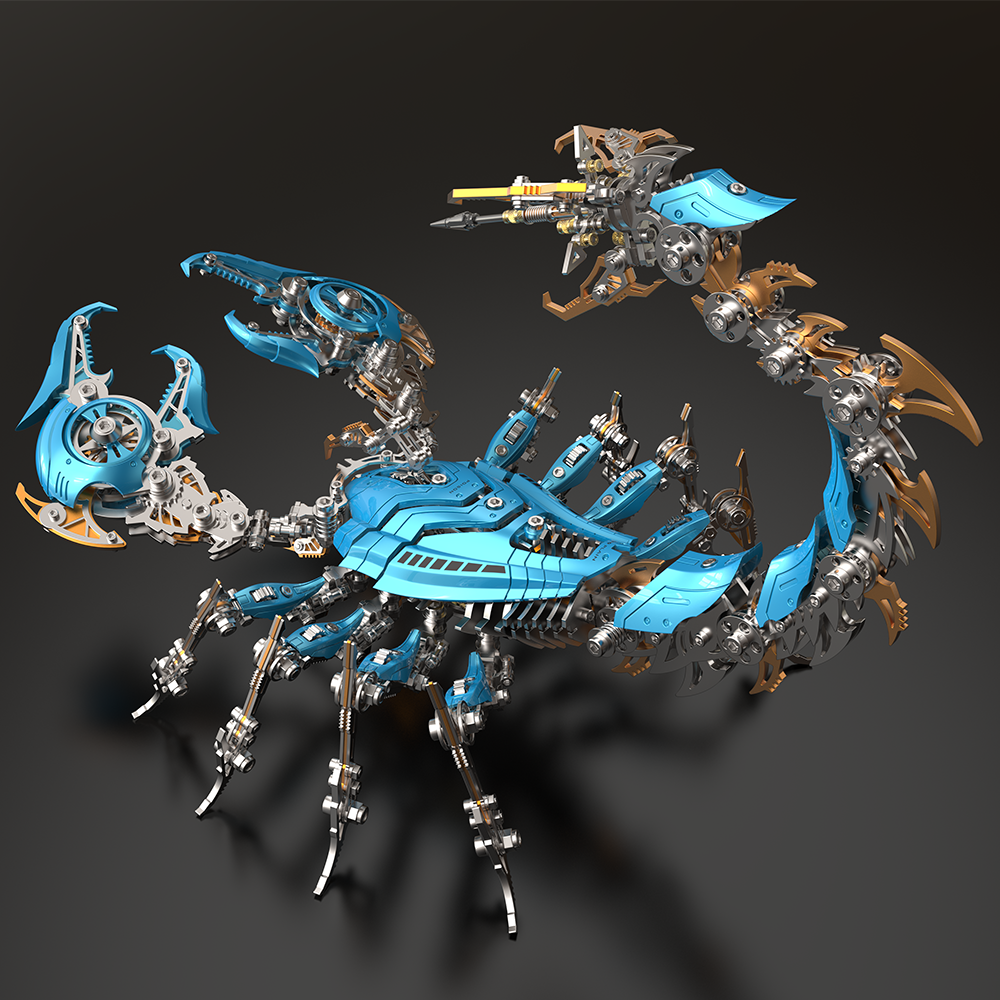 Large Mechanical War Scorpion King Model building kit for Adults