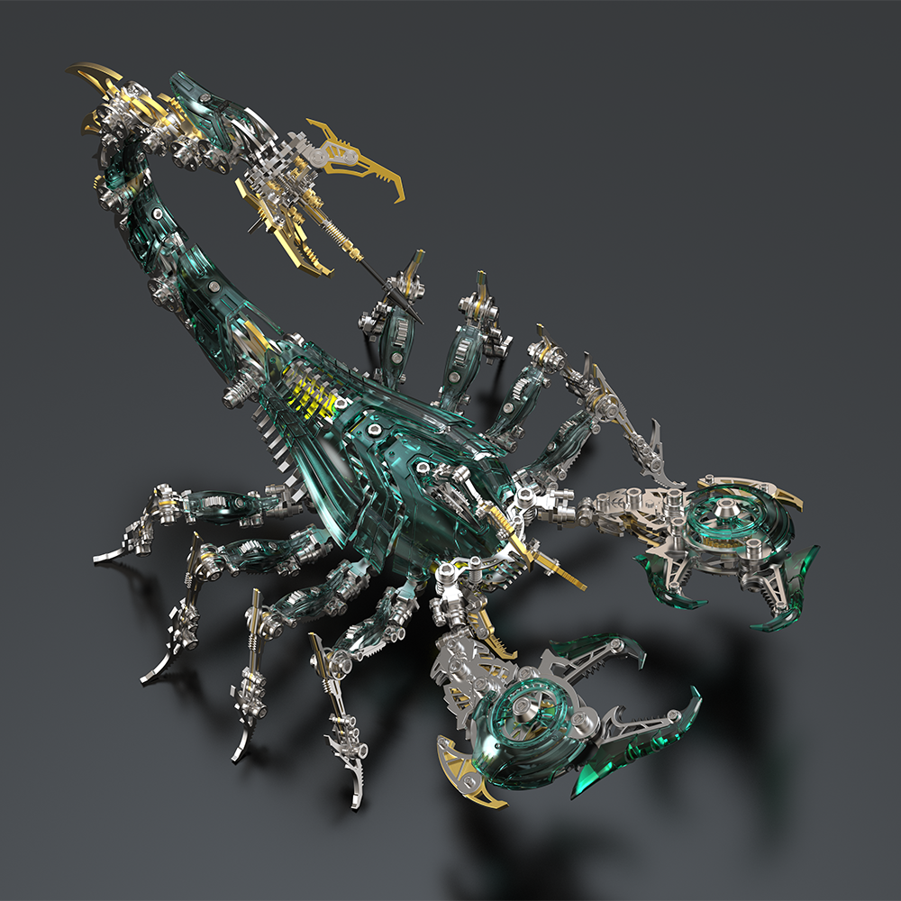 Large Mechanical War Scorpion King Model building kit for Adults