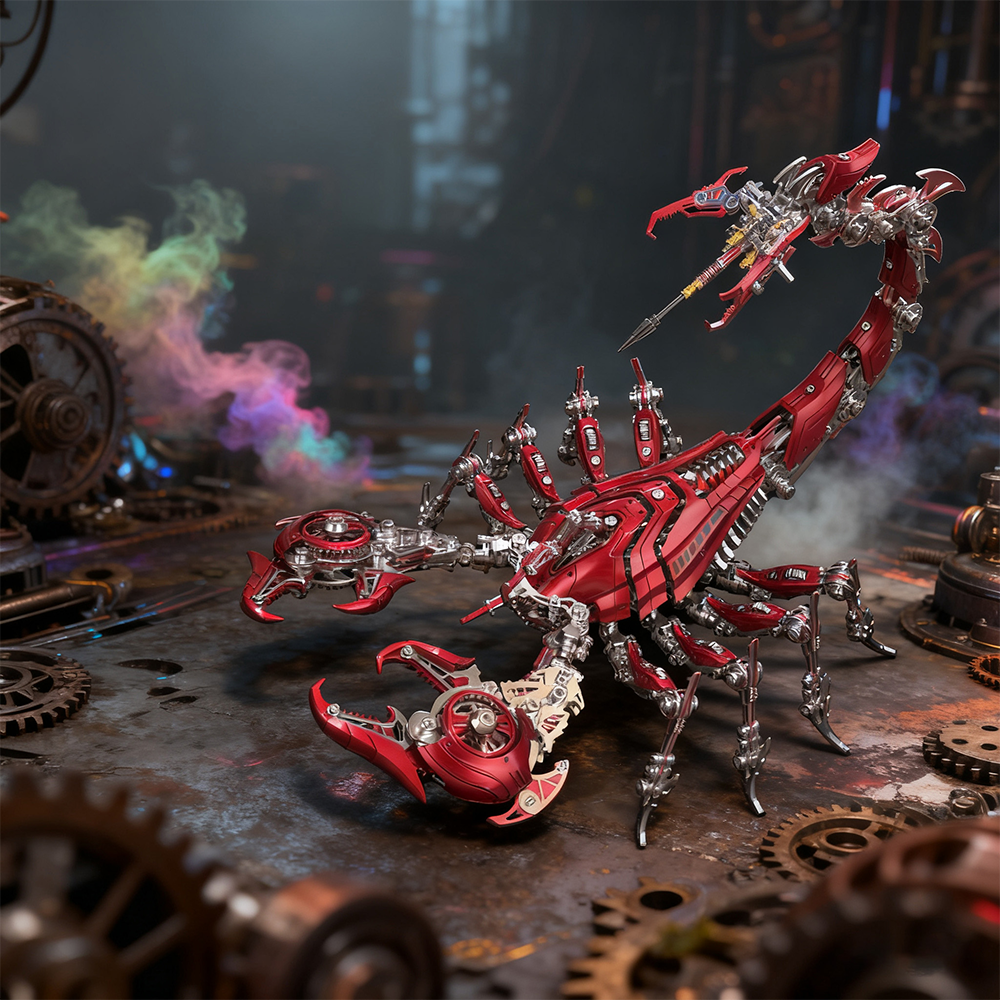 Large Mechanical War Scorpion King Model building kit for Adults