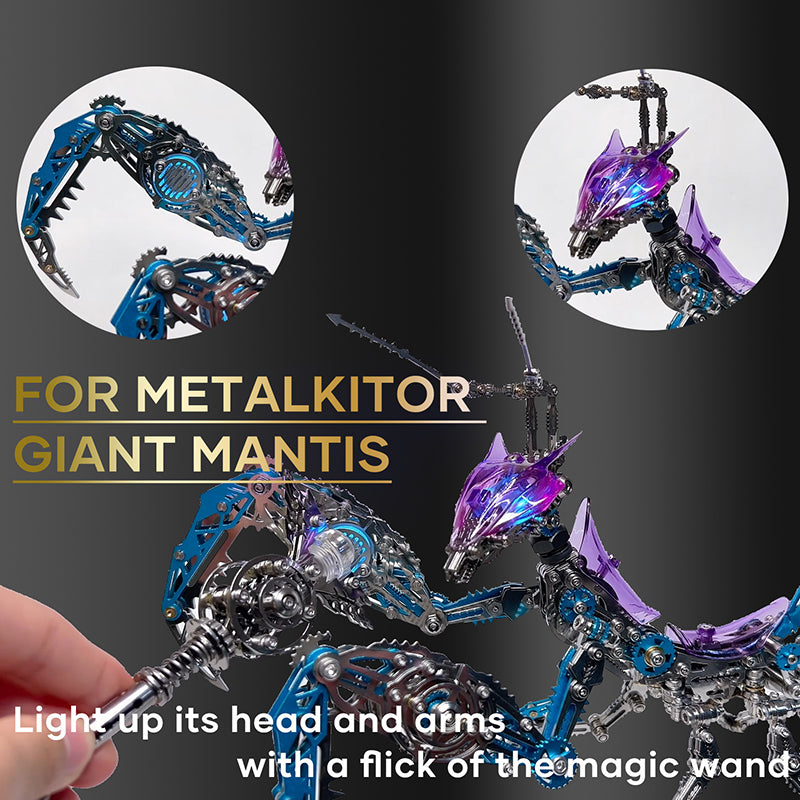 Laad de afbeelding in galerijviewer, Magic Wand Metal Puzzle Kit for Mantis and Fox Model
