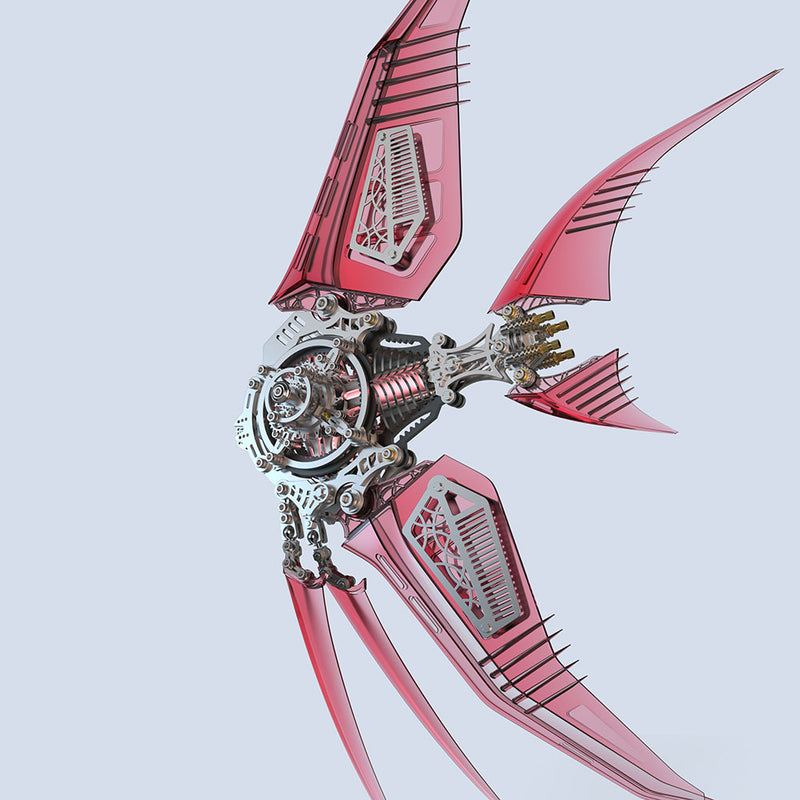 Load image into Gallery viewer, Mechanical Angelfish 3D Metal Puzzle Model Marine Life Series
