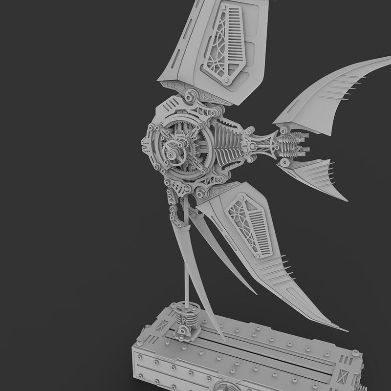 Load image into Gallery viewer, Mechanical Angelfish 3D Metal Puzzle Model Marine Life Series
