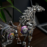 Mechanical Horse Saddle and Body Detail on Metal Model Kit