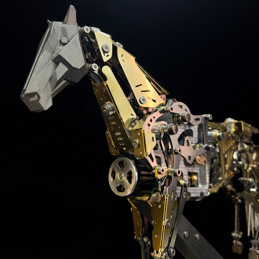 Mechanical Horse Metal Puzzle Kit DIY Running Motion Engineering Model