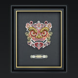 Mechanical Lion Head 3D Metal Puzzle Model Kit with Display Frame