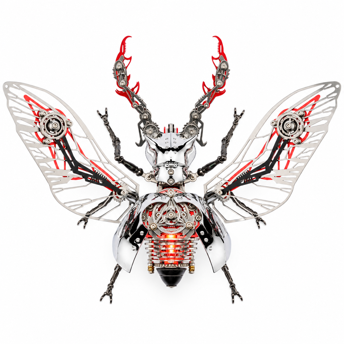 Mechanical Rhinoceros Beetle 3D Metal Model Kit – 317PCS DIY Insect Puzzle