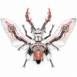 Mechanical Rhinoceros Beetle 3D Metal Model Kit – 317PCS DIY Insect Puzzle
