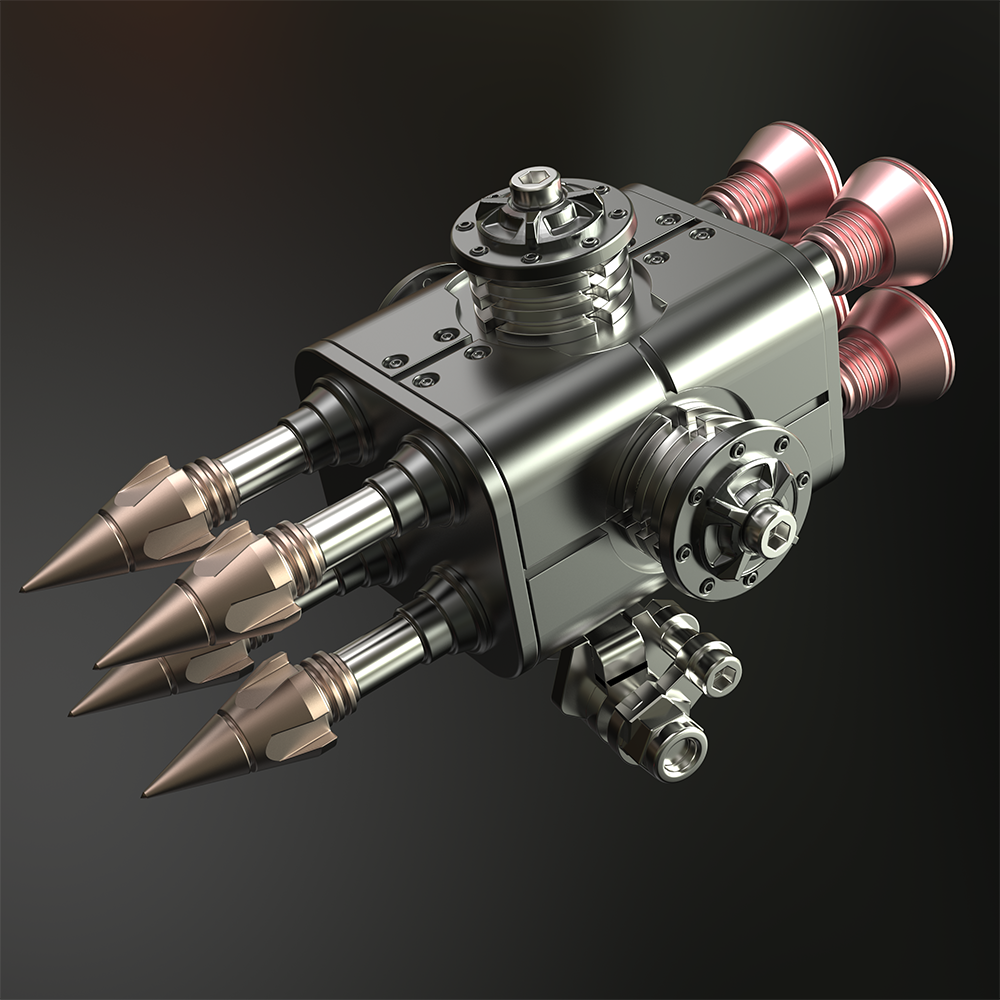 Mechanical Spider Weapon Assembly System Model Kit