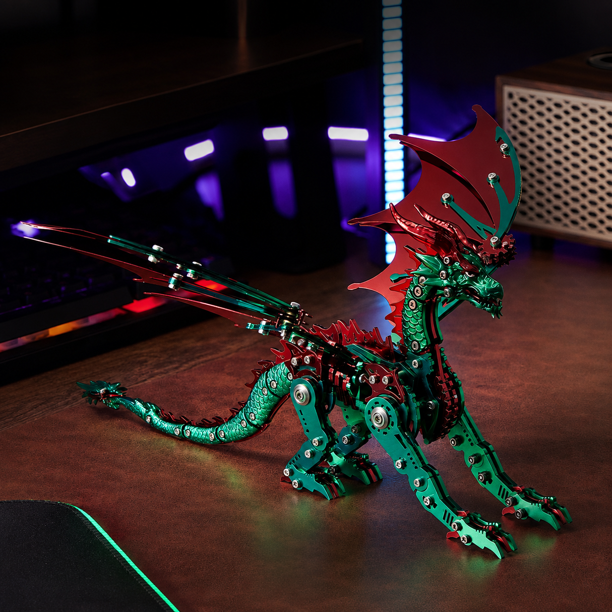 Mechanical Winged Dragon 3D Metal Model Kit