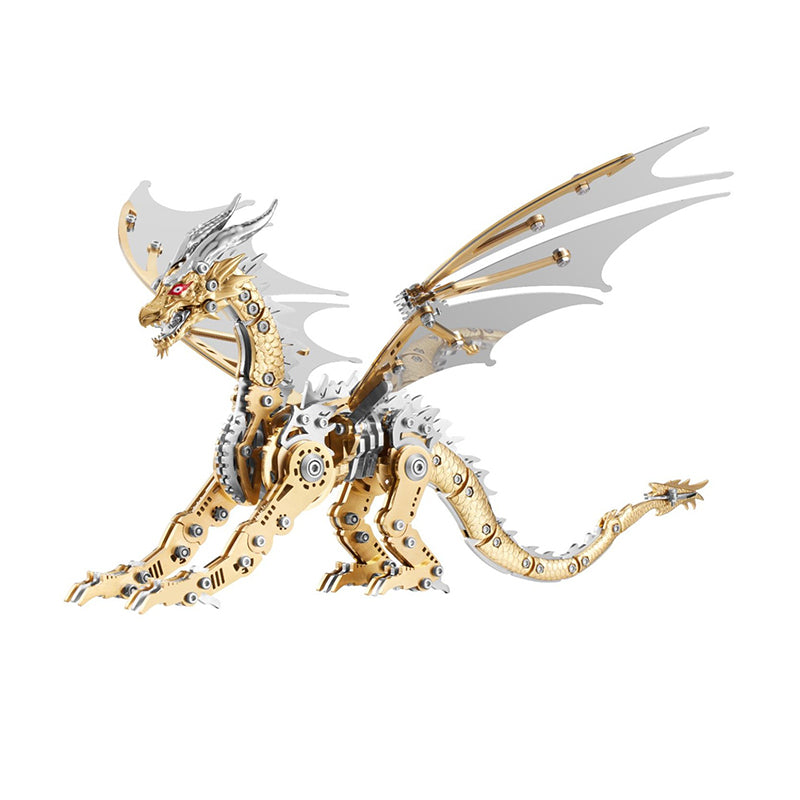 mechanical dragon metal puzzle model for adults