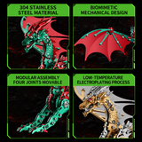 Mechanical Winged Dragon 3D Metal Model Kit