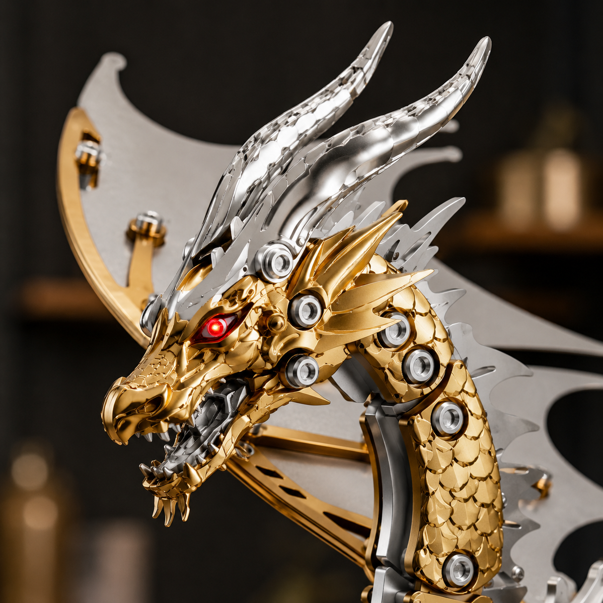 Mechanical Winged Dragon 3D Metal Model Kit