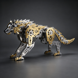 Mechanical Wolf 3D Metal Model Kit DIY Articulated Puzzle for Adults and Kids