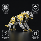 Mechanical Wolf 3D Metal Model Kit DIY Articulated Puzzle for Adults and Kids